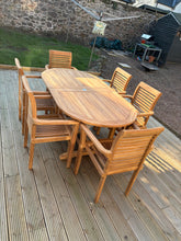 Load image into Gallery viewer, Bailey Oval 8 seater Dining Set