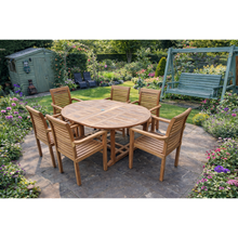 Load image into Gallery viewer, Chelsea round extendable dining set