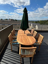 Load image into Gallery viewer, Bailey Oval 8 seater Dining Set