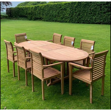Load image into Gallery viewer, The Bailey Oval extending table