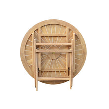 Load image into Gallery viewer, Sunburst Dining Set with Folding Chairs