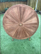 Load image into Gallery viewer, Sunburst Dining Set with Folding Chairs