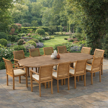 Load image into Gallery viewer, Bailey Oval extending 10 seater dining set
