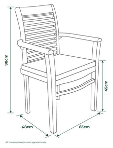 Rectangular extending 6/8 Seater dinging set