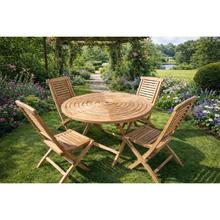 Load image into Gallery viewer, Ripple Dining Set with Folding Chairs
