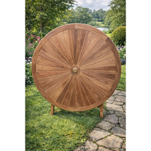Load image into Gallery viewer, Sunburst Dining Set with Folding Chairs
